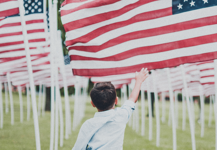 Child Observing 9/11 Anniversary