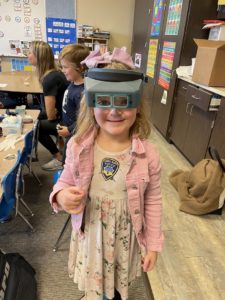 Student Trys Impairment Goggles