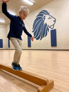 Student on a Balance Beam