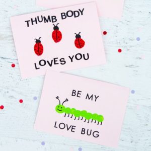 Thumbprint Valentine's Cards
